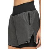 Nike Run Division 2 in 1 Reflective Shorts 8cm Kadın Taytlı 2 Cepli Reflektörlü Koşu Şortu Siyah