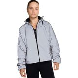 Nike Run Division Therma-Fit Reflective Running Full-Zip Hoodie Reflektörlü Gri Parlak Kadın Mont FV6420-010