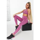 Nike Running Fast Dri Fit Leggings Roze Epic Lux Buhar Bariyer Cepli Şekillendirici Toparlayıcı Mor Spor Tayt