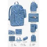 Nike Sırt Ve Okul Çantası + Kalem Kutulu 30x46x13 cm Okul Çantası Mavi