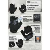 Nike Siyah Fitness ve Ağırlık Eldiveni - Profesyonel Sporcu Eldiveni)
