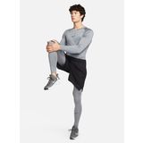 Nike Siyah - Gri - Gümüş Erkek Yuvarlak Yaka Regular Fit Uzun Kollu T-Shirt FB7919-084 M NP DF TIGHT TOP LS