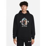 Nike Siyah Kapüşon Yaka Erkek Sweatshirt FB7123-010 LJ M NK BRSH PO HOODIE