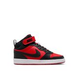 Nike Siyah - Kırmızı Erkek Çocuk Yürüyüş Ayakkabısı CD7782-602-COURT BOROUGH MID 2 (GS)