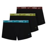 Nike Siyah Logolu Boxer 3'lü Paket, S, 0000KE1008, Siyahh, erkek