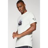 Nike Soccer Jersey Total 90 Print Tee Men's T-Shirt Baskılı Erkek Tişört Krem