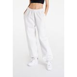 Nike Solo Swoosh Fleece Pant Pamuklu Şardonlu Bol Kesim Yüksek Bel Kadın Eşofman Altı Kırık Beyaz