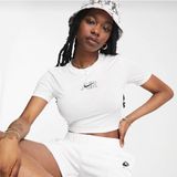 Nike Sportswear Air Crop Kadın Beyaz Tişört DN5852-100 - XS