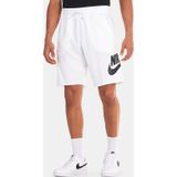 Nike Sportswear Alumni Cotton Swoosh Shorts White Baskılı Erkek Şort Beyaz