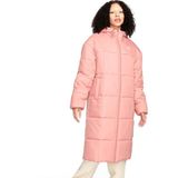 Nike Sportswear Classic Puffer Therma-Fit Full-Zip Hoodie Kadın Geniş Kesim Mont Parka FB7675 - Pembe