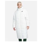 Nike Sportswear Classic Puffer Therma-Fıt Kapüşonlu Beyaz Kadın Mont Geniş Kalıp FB7675133 - XS
