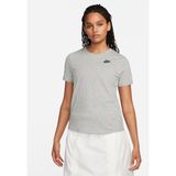 Nike Sportswear Club Essentials DX7902-063 Kadın Tişörtü - Dark Grey Heather - Gri Melanj