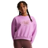 Nike Sportswear Club Fleece Boxy Crew Gfx Çocuk Mor Günlük Stil Sweatshirt IF1727-503
