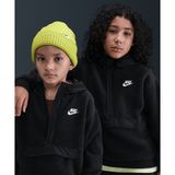 Nike Sportswear Club Fleece Loose 1/4-Zip Hoodie 08-16 yaş çocuk erkek Siyah Sweatshirt - HV0383-010
