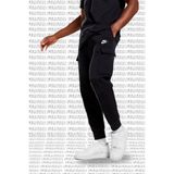 Nike Sportswear Club Fleece Taper Leg Sneaker Length Cargo Pant Erkek Pamuklu Kargo Eşofman Altı Siyah - 2XL