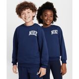 Nike Sportswear Club French Terry Crew-Neck Sweatshirt 08-16 yaş çocuk erkek Lacivert Sweatshirt - HJ3144-410