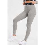 Nike Sportswear Club High Rise Full Length Kadın Yüksek Bel Pamuk Polyester Tayt Gri