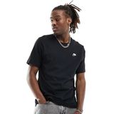 Nike Sportswear Club Men's T-Shirt Erkek Pamuklu Tişört Siyah