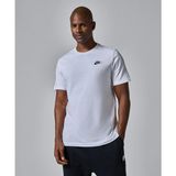 Nike Sportswear Club T-Shirt Beyaz Erkek Günlük Kısa Kol Pamuklu Rahat Üst
