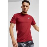 Nike Sportswear Club Tee Standart Kesim Pamuklu Bordo Erkek Tişört - 2XL