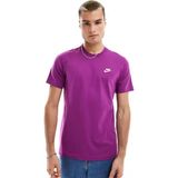 Nike Sportswear Club Tee Standart Kesim Pamuklu Erkek Tişört - XL - Mor