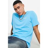 Nike Sportswear Club Tee Standart Kesim Pamuklu Mavi Erkek Tişört