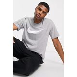 Nike Sportswear Clup Swoosh Gri Erkek Spor Tişört - XL