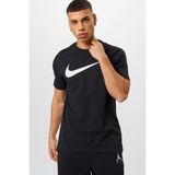 Nike Sportswear Clup Swoosh Siyah Erkek Spor Tişört Nefes Alabilir Kumaş ile Spor ve Günlük Kombin