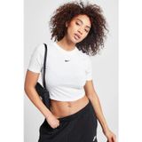 Nike Sportswear Essential Slim Cropped T-Shirt Kadın Slim Fit Crop Tişört Beyaz