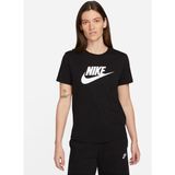 Nike Sportswear Essentials DX7906-010 Kadın Logo T-Shirt - Siyah - Çok Renkli