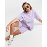 Nike Sportswear Essentials Kadın Mor T-Shirt - Bol ve Uzun Kesim %100 Pamuk -FD4149-511