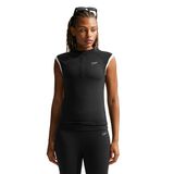 Nike Sportswear Fitted Quarter-Zip Kadın Siyah Günlük Stil T-Shirt IO4441-010