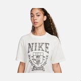 Nike Sportswear Fleece Boyfriend Short-Sleeve Kadın Tişört FZ0231-133 - M - Sarı