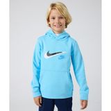 Nike Sportswear Fleece Pullover Graphic Hoodie 08-16 yaş çocuk erkek Mavi Sweatshirt - FZ4712-407
