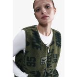 Nike Sportswear Fleece Sherpa Winterized Reversible Sythetic Fill Full-Zip Çift Traflı Kadın Peluş Sentetik Dolgu Yelek Yeşil