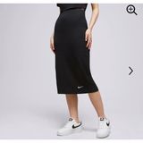 Nike Sportswear High-Waisted Ribbed Jersey Siyah Kadın Etek DV7956-010 - XS