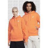 Nike Sportswear Hoodie Fleece Orange Şardonlu Kapüşonlu Sweatshirt Orange - 2XL - Koyu Turuncu