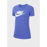 Nike Sportswear Icon Futura Essential Kısakol Kadın Tişört - XS - Mavi - Beyaz