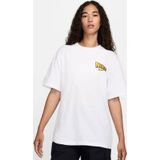 Nike Sportswear Loose Fit Graphic Backprint Cotton T-Shirt Kadın Bol Kesim Pamuklu Tişört Beyaz