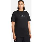 Nike Sportswear Loose Fit Tee Bfoosh Siyah Kadın Pamuklu Bol Kesim Tişört