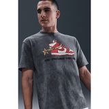 Nike Sportswear M90 Vintage Stirrup Loose Fit T-Shirt Baskılı Erkek Bol Kesim Tişört Antrasit