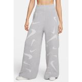 Nike Sportswear Phoenix Cosy Bouclé High Rise Wide Leg Knit Trousers Kadın Yüksek Bel Geniş Paça Örgü Eşofman Altı Gri