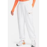 Nike Sportswear Phoenix Fleece Oversize High Rise Pants Kadın Oversize Yüksek Belli Şardonlu Eşofman Altı Beyaz - Beyaz - Turuncu