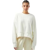 Nike Sportswear Plush Mod Crop Crew Sweatshirt Kadın Geniş Kalıp Peluş Sweatshirt Açık Krem