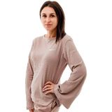 Nike Sportswear Ribbed Statement Jersey Long-Sleeve Kadın Tişört DV7866-272 - XL - Çok Renkli