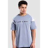 Nike Sportswear Shox Nz Loose Fit Mens Tee Bol Kesim Bisiklet Yaka Pamuklu Erkek Tişört Mavi - XL