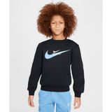 Nike Sportswear Standard Issue Crew-Neck Fleece Sweatshirt 08-16 yaş çocuk erkek Siyah Sweatshirt - HV6968-010