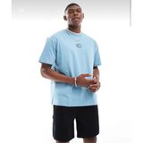 Nike Sportswear Swoosh Air Logo Short-Sleeve Bol Kalıp Mavi Erkek T-Shirt HM0182-464