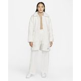 Nike Sportswear Swoosh Icon Clash Uzun Loose Fit Bol Kesim Kadın Ceket - Beyaz
