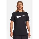 Nike Sportswear Swoosh Mens Tee Erkek Günlük Tişört Siyah - Siyah - Gri